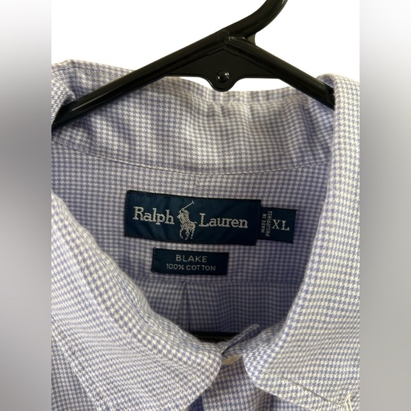 Ralph Lauren purple lavender plaid long sleeve button down dress shirt - Picture 4 of 5